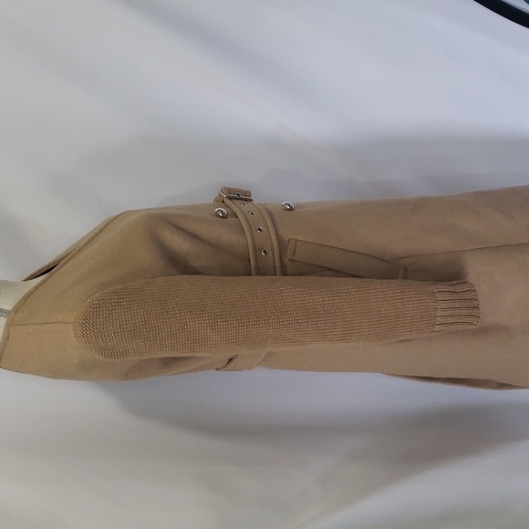 𝅺DIESEL Galore Wool Knit Sleeves Overcoat Long Wrap - Picture 7 of 12